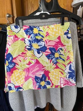Rafaella Skort Women Size Medium Tropical Floral Print